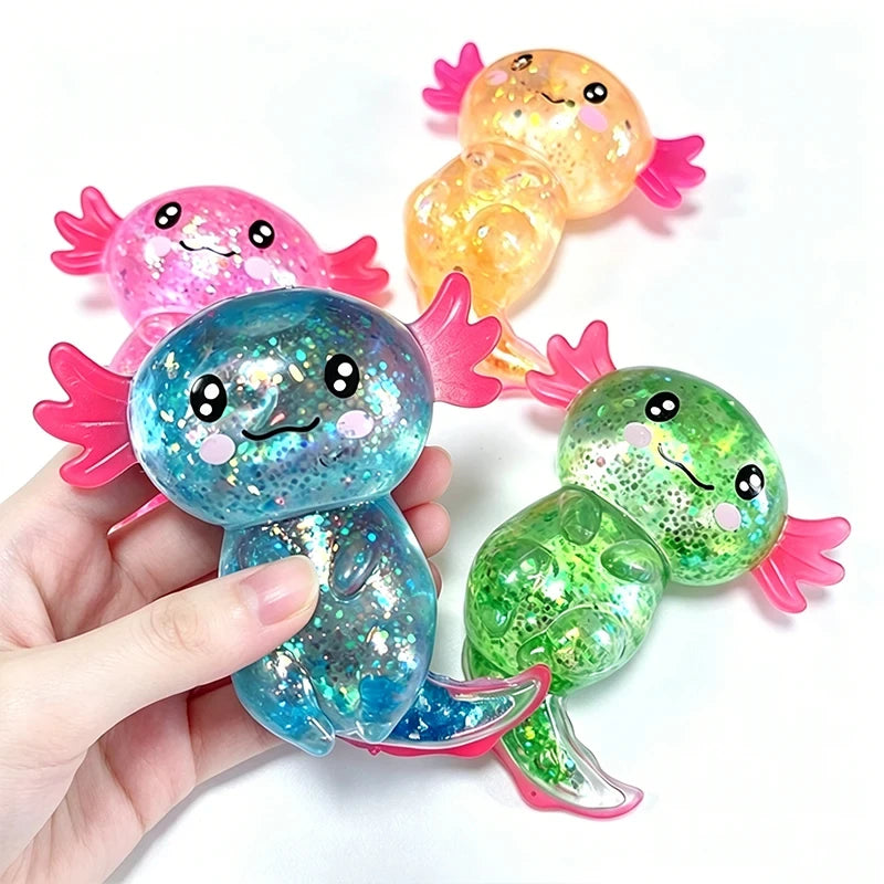 Glitter Axolotl Fidget Toy