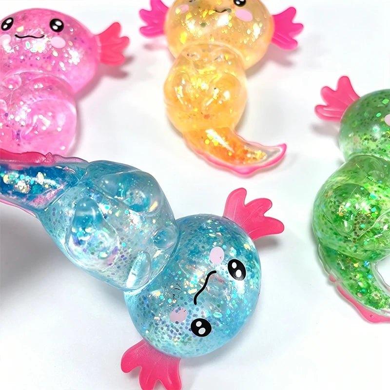 Glitter Axolotl Fidget Toy