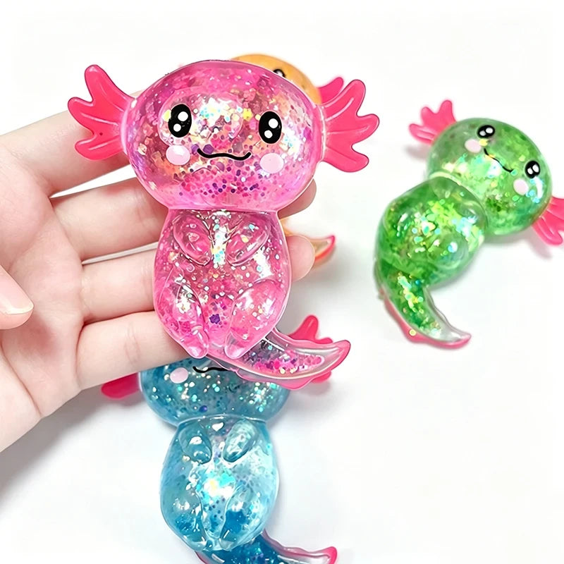 Glitter Axolotl Fidget Toy
