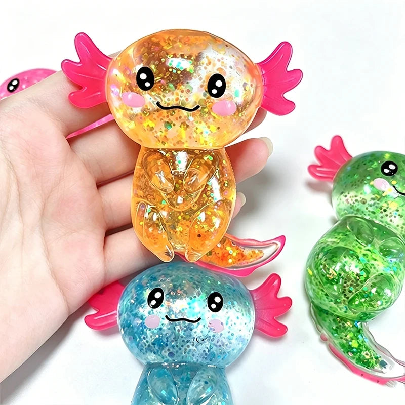 Glitter Axolotl Fidget Toy