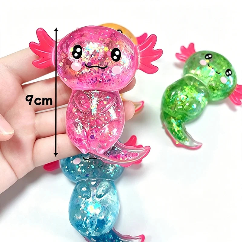 Glitter Axolotl Fidget Toy