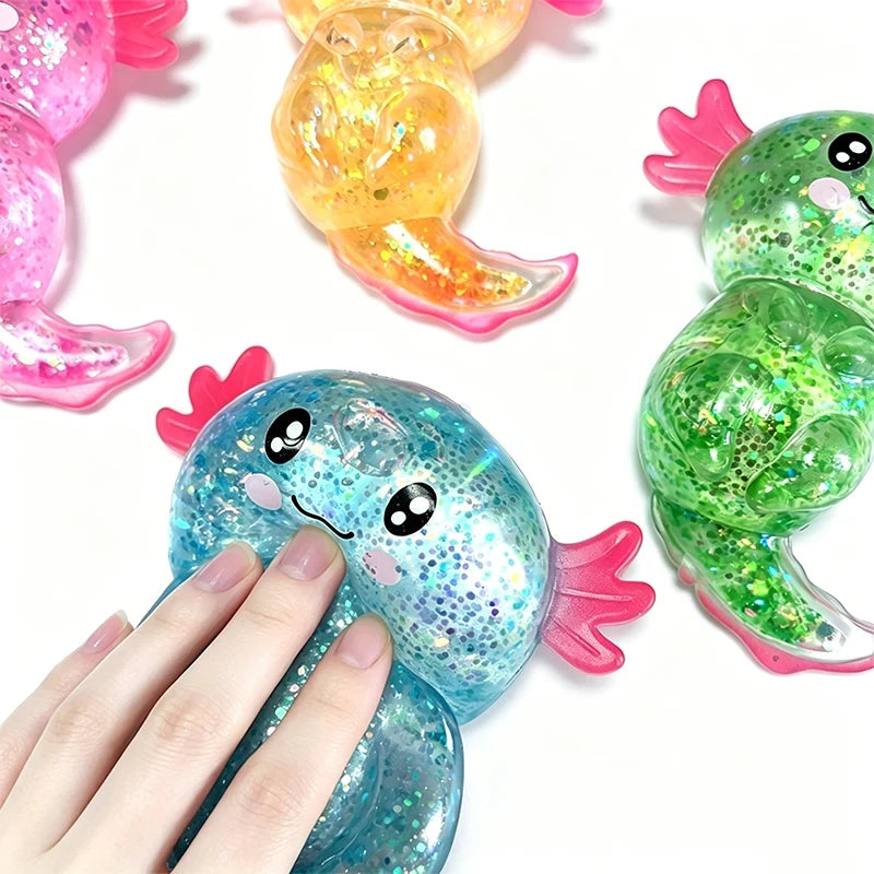 Glitter Axolotl Fidget Toy