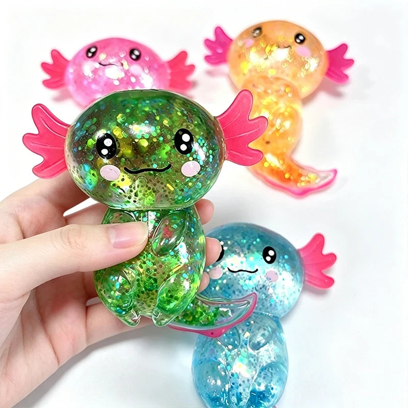Glitter Axolotl Fidget Toy