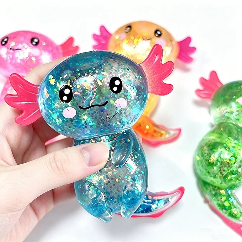 Glitter Axolotl Fidget Toy