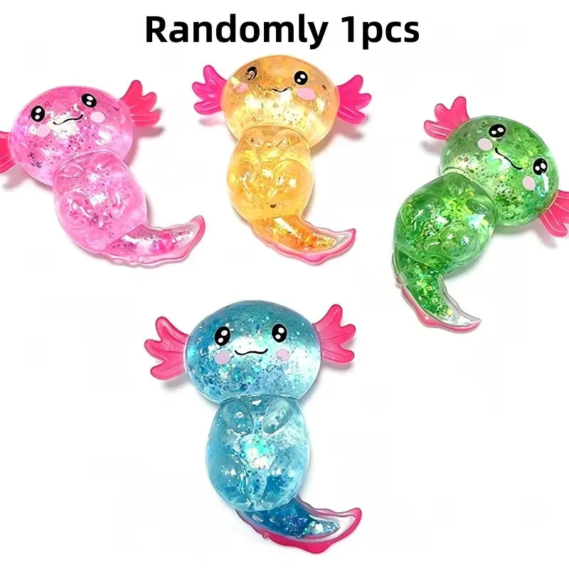 Glitter Axolotl Fidget Toy