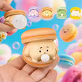 Bubble-Blowing Macaroon Animal Squishy Pinch Toy