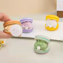Bubble-Blowing Macaroon Animal Squishy Pinch Toy